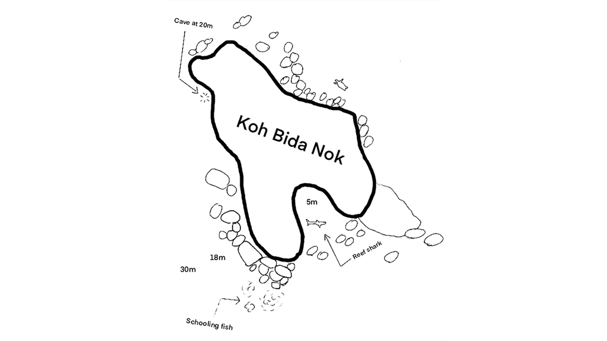 Cхема острова Бида Нок