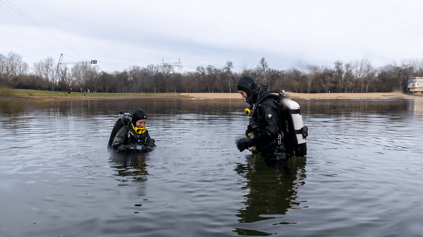 За несколько минут до погружения За несколько минут до погружения