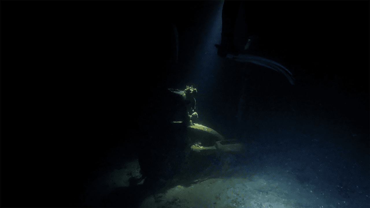 Велотренажёр на дне моря